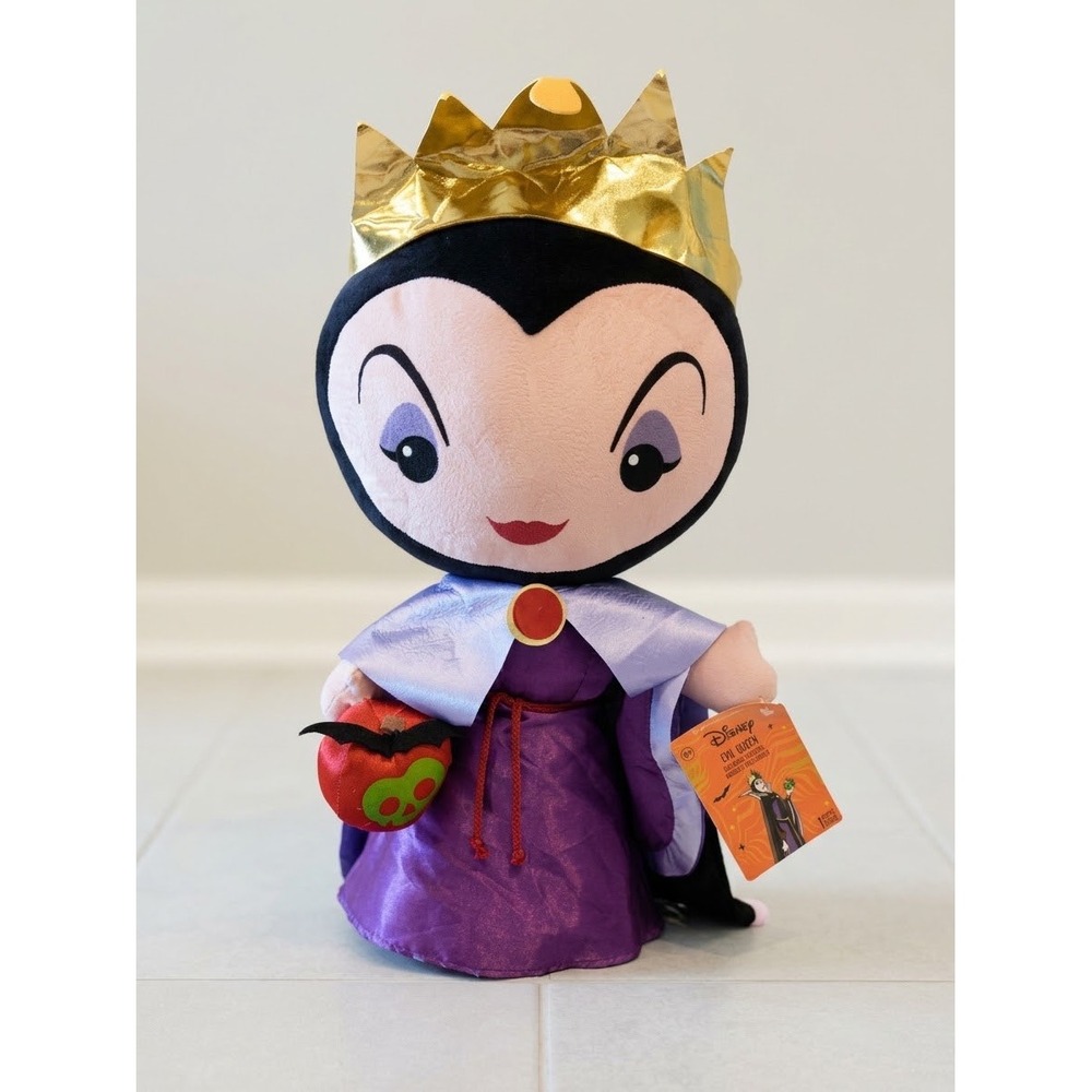Disney Villains Evil Queen 22" Halloween Greeter Plush - NWT (Poison Apple)